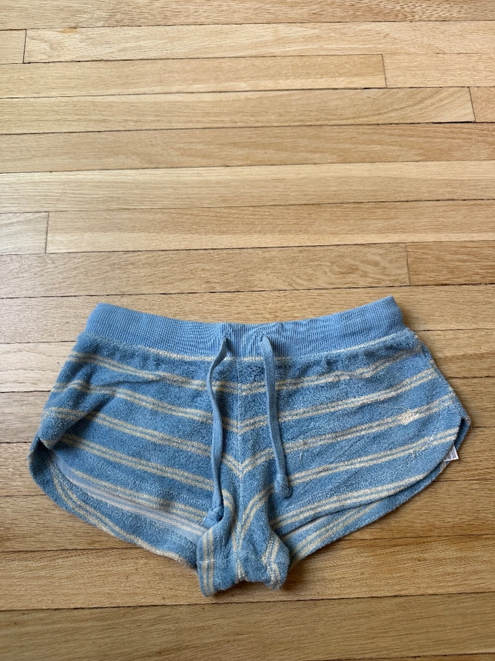 Urban outfitters blue striped Terry Cloth mini shorts